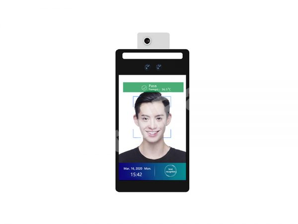 cámara de reconocimiento facial y temperatura