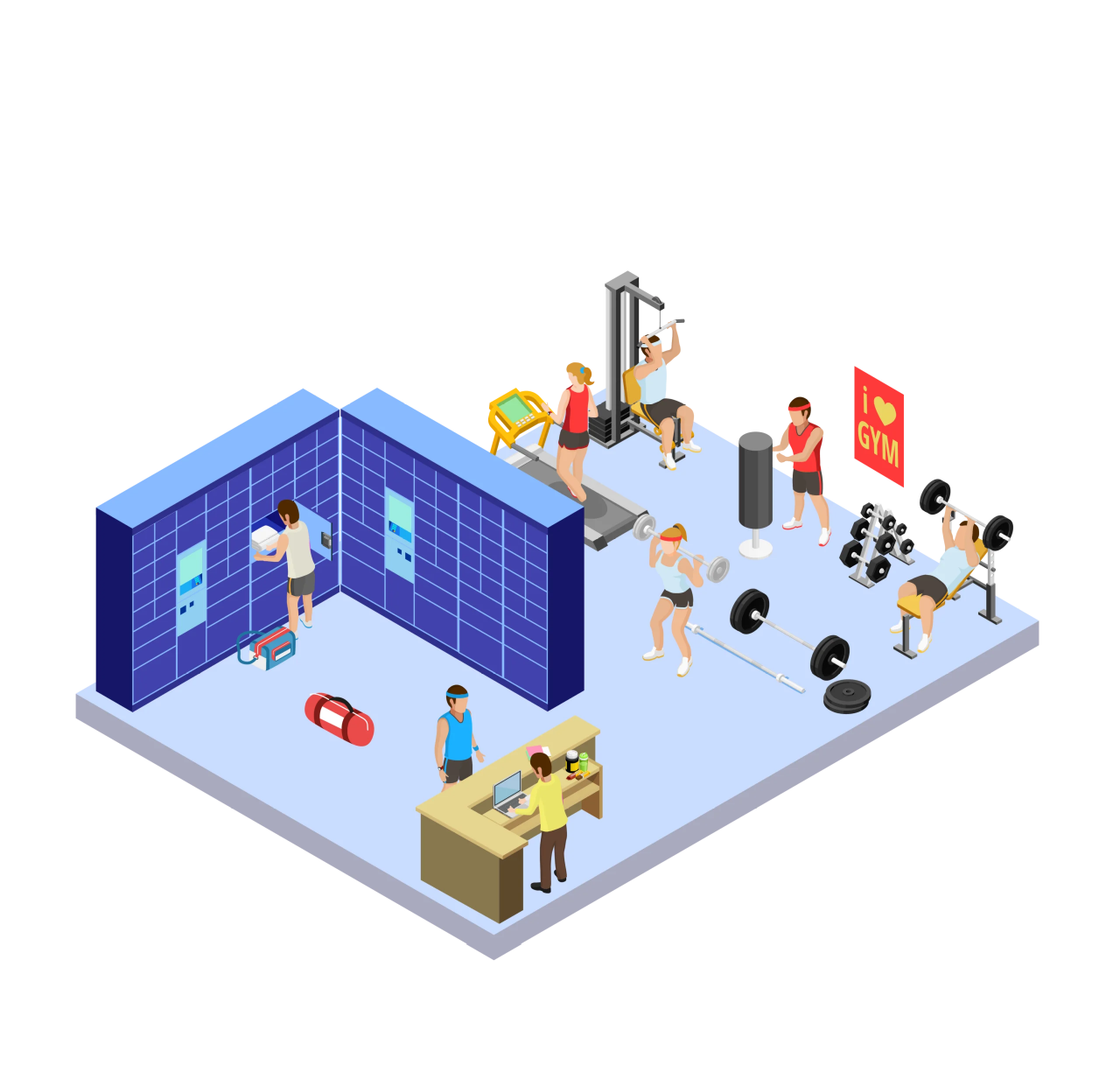 Lockers Inteligentes Gimnasio TotalPack